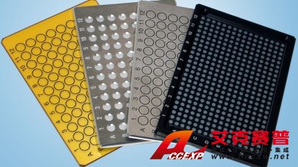 HTS-XT 中可以使用不同類型的可重復使用、易于清潔的微孔板。