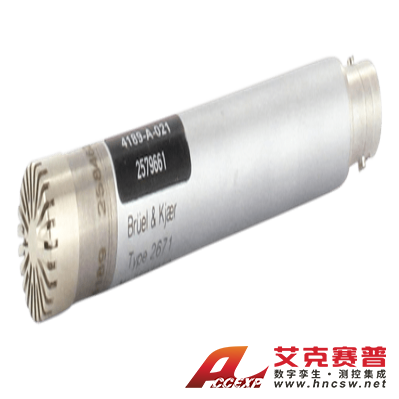 4189-A-021 型  配有 2671 型前置放大器的 ? 英寸自由場傳聲器（20赫茲到20千赫，預極化）