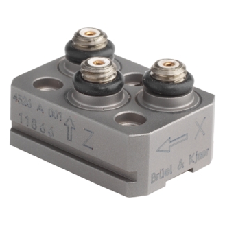 HBK 4326-A-001型  微型三軸壓電電荷型加速度計，帶槽，不含電纜