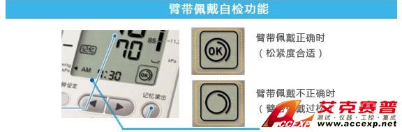 臂帶佩戴自檢功能 臂帶佩戴自檢功能