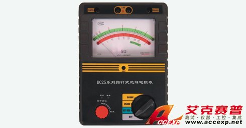 艾克賽普 ACCEXP-BC25系列指針式絕緣電阻表圖片