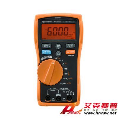 keysight是德 U1233A 手持式數字萬用表，3位半