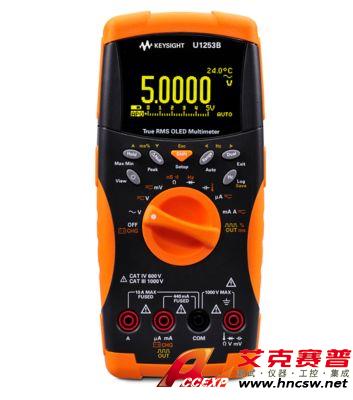 keysight是德 U1253B 手持式數(shù)字萬用表，4位半，OLED 顯示屏